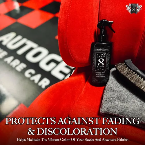 Miniatura 5 de Pinnacle Black Label Suede-Soft Alcántara Protector Protección avanzada contra derrames y manchas para microgamuza y alcántara Acabado