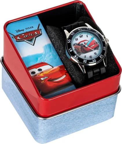 Miniatura 4 de Accutime Disney Pixar Cars Lightning McQueen Reloj de enseñanza del tiempo para niños con esfera interactiva de carreras
