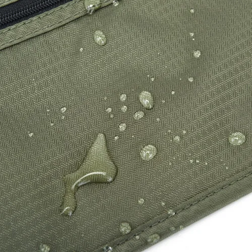 Miniatura 123 de DAITET Cinturón de dinero, soporte para pasaporte, cartera de viaje oculta segura con bloqueo RFID, riñonera encubierta (negro), Negro, Rfid