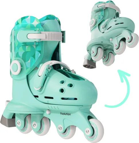 Miniatura 13 de Volution Learner Twista Patines – Patines ajustables 2 en 1 para niños a partir de 2 años – Convierte de patines de tres ruedas a patines en línea