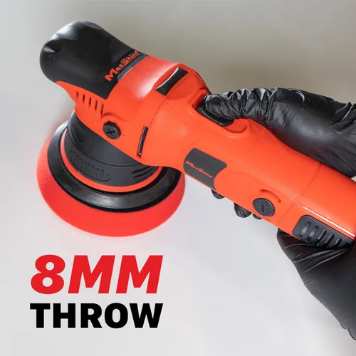 Miniatura 5 de Kit de pulido de doble acción Maxshine M8S V2 Lanzamiento de 8 mm, placa trasera de 5", motor de 1000 W, 6 velocidades Rosca de 5/16" 5" doble