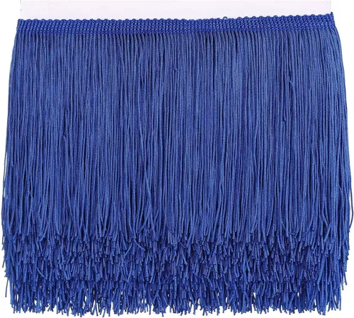 Miniatura 8 de AWAYTR Ribete de Flecos para Costura de 10 Yardas - 6 pulgadas de Ancho con Borlas para Manualidades DIY, Ropa y Decoración de Vestidos