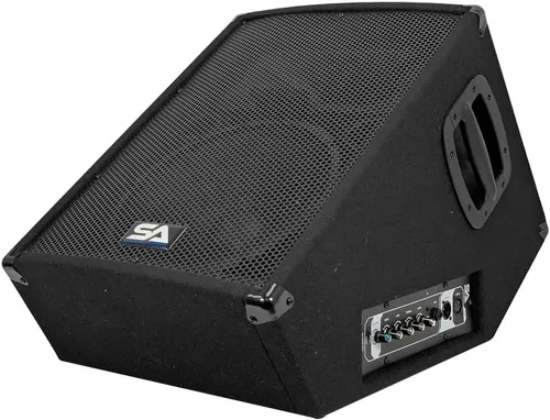 Miniatura 4 de Seismic Audio - SA-12MT-PW-Pair - Monitor de piso y escenario de 2 vías de 2 vías estilo cuña con bocina de titanio - 300 vatios RMS