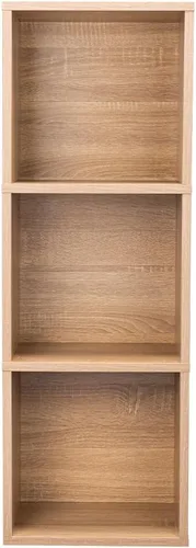 Miniatura 7 de Estantería de escalera, estantería de 3 niveles, estantería pequeña para espacios pequeños, estantería de madera y metal, estantería de escalera