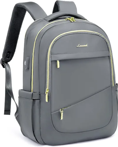 Miniatura 9 de LOVEVOOK - Mochila de computadora portátil para mujer, bolsa de 15.6 pulgadas delgada con compartimento separado para la computadora para el trabajo