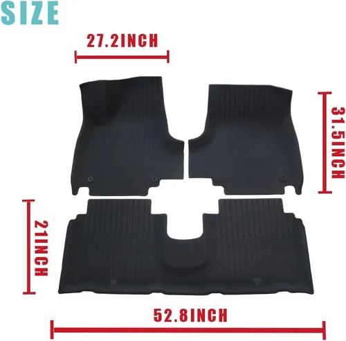 Miniatura 5 de BestEvMod Alfombrillas para Ioniq5 para todo tipo de clima, XPE, antialtas temperaturas, primera y segunda fila, compatibles con Hyundai Ioniq 5