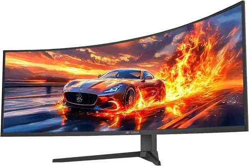 Miniatura 2 de CRUA - Monitor curvo para juegos de 49 pulgadas DQHD (5120 * 1440), 144Hz/165Hz, 1500R, 32:9, AMD FreeSync, 120% sRGB, monitor de pantalla ultra