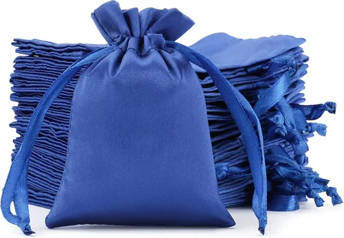 Miniatura 14 de Bolsas de regalo pequeñas de satén negro, 30 unidades de 3 x 4 con cordón, para aula de niños, boda, cumpleaños, graduación, recuerdos de fiesta