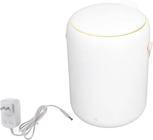 Mini lavadora portátil inteligente para ropa interior, capacidad de 2.8 litros para ropa de bebé, ropa pequeña | Ligero para apartamento, Blanco