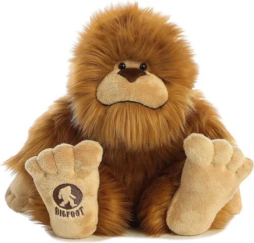 Miniatura 5 de Aurora® Fantasía Misteriosa Animal de Peluche Pie Grande - Compañero Mítico - Aventuras Imaginativas - Marrón 10 Pulgadas