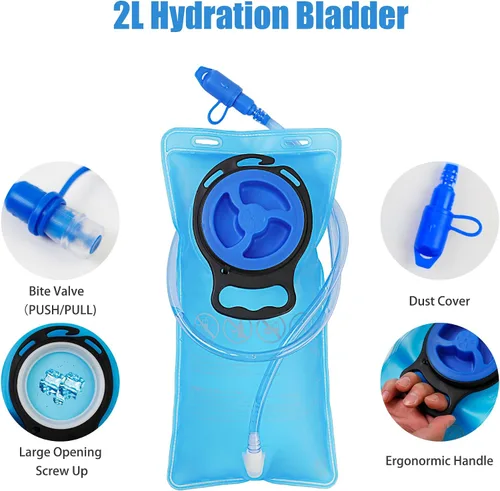 Miniatura 6 de Zavothy Hydration Backpack with 2L Hydration Bladder Water Backpack for Hiking Hydration Pack for Running Cycling Hiking