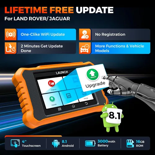 Miniatura 7 de LAUNCH Creader Elite V2.0 para escáner Land Rover Jaguar OBD2, herramienta de diagnóstico de sistemas completos bidireccionales, todos los servicios