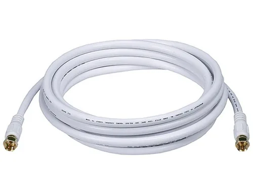Miniatura 16 de Monoprice RG6 Quad Shield CL2 - Cable coaxial con conector tipo F para televisión, 1.5 pies Negro