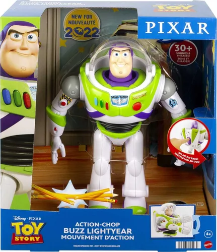 Miniatura 6 de Mattel Disney Pixar Toy Story Figura de acción parlante de Buzz Lightyear con movimiento, juguete coleccionable de 10 pulgadas con más de 30 sonidos