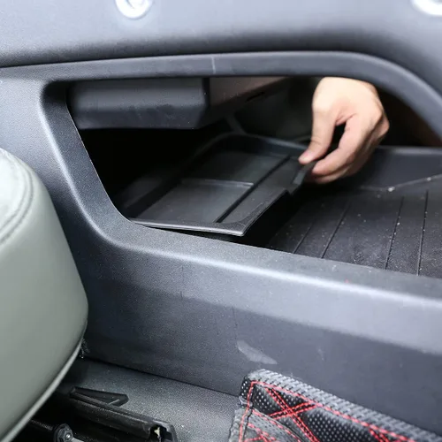 YIWANG Reposabrazos para consola central de coche, color negro, tapete antideslizante para Land Rover Defender 90 110 2020-2022 Accesorios