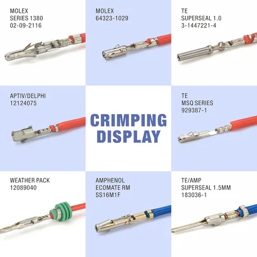 Miniatura 8 de iCrimp Crimpadora de barril abierto para clavijas JST Molex TE, AWG 28-14 sin trinquete Crimpadora de barril abierto sin trinquete para clavijas