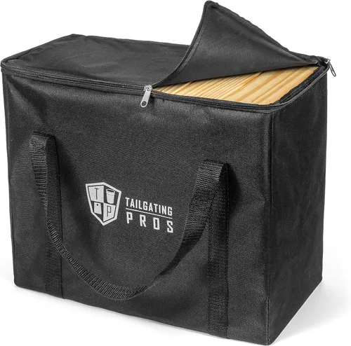 Miniatura 2 de Tailgating Pros Maderas gigantes de primera calidad con bolsa – Juego de patio al aire libre gigante, la torre crece hasta más de 5 pies.