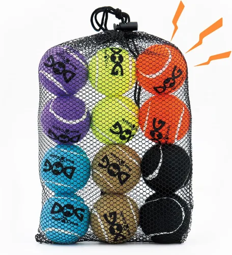 Miniatura 8 de INSUM Pelotas Chirriantes para Perros - Pelotas de Tenis Chirriantes para Perros, Amarillo Mediano - 6.35 cm, 20