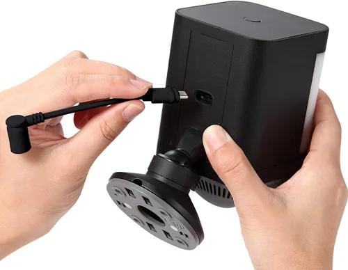 Miniatura 4 de Panel solar compatible con anillo, 6 W para Stick Up Cam, Stick Up Cam Pro, Spotlight Cam Plus, Spotlight Cam Pro - Negro