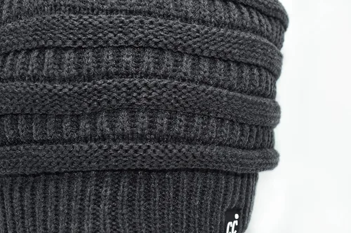 Miniatura 48 de C.C Winter Oversized Beanie Hat with Fuzzy Lining – Thick Knit Thermal Beanie for Cold Weather, Soft Warm Fleece Lined Cap