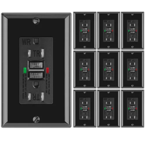 Miniatura 22 de POWAWINI - Enchufe GFCI de 15 amperios, certificación UL, receptáculos GFI de autocomprobación, resistentes a manipulaciones, resistente a la Blanco