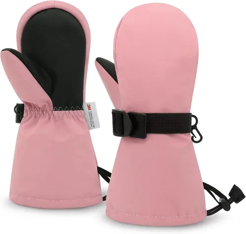 Miniatura 25 de Sarfel Manoplas para niños pequeños, guantes impermeables de nieve y esquí para niños, guantes de invierno para bebés con Thinsulate