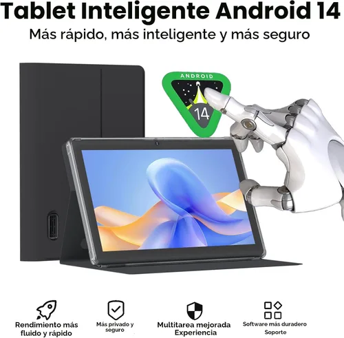 Miniatura 5 de HOTTABLET Tablet Android 14.0 de 7 pulgadas con funda protectora, 8 GB (4+4 GB expandir) RAM+ 32 GB ROM, pantalla IPS, cámara dual, Bluetooth 5.0