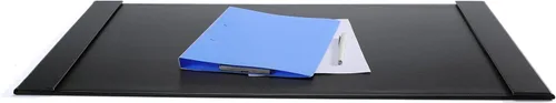 Miniatura 6 de Protector de escritorio de cuero de 30 x 18 pulgadas con rieles laterales para escritura, protector de escritorio ejecutivo para oficina, hogar