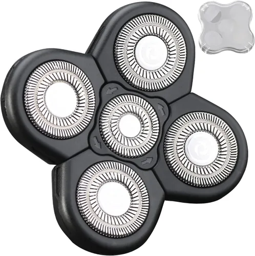 Miniatura 7 de Cabezas de Reemplazo para Afeitadora Eléctrica de 5 Cuchillas Universal para Navaja (5D Negro)