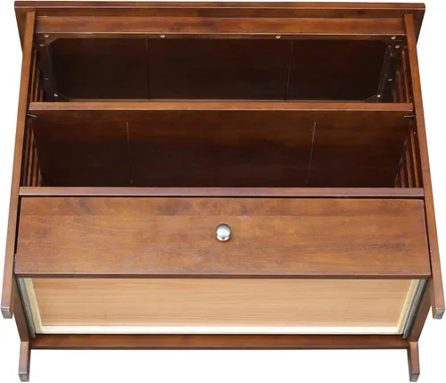 Miniatura 7 de Mueble esquinero Mission de madera maciza/soporte para TV, color espresso