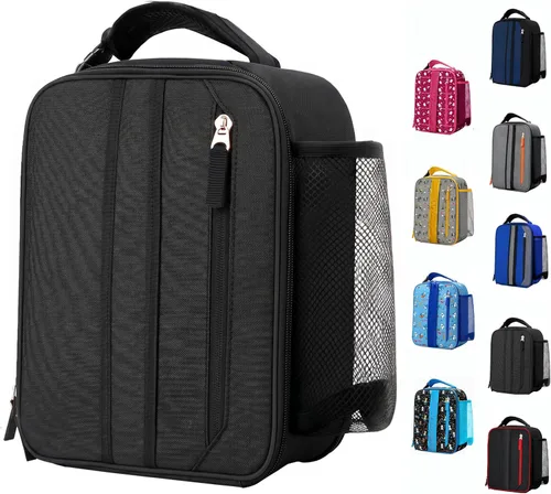 Miniatura 10 de Expandable(18cans) Lunch Box Insulated Cute Cartoon Lunch bag for Kids Boys Grils Toddler Teens Portable Lightweight Small Lunchbox With Shoulder