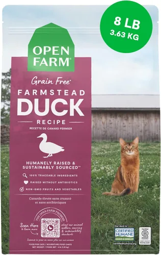 Miniatura 14 de Open Farm - Alimento seco para gatos sin granos de cordero criado en pasto, receta de cordero criado humanamente con superalimentos sin OMG y sin