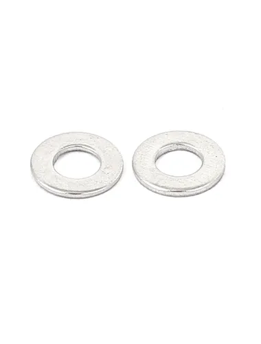 Miniatura 2 de uxcell Arandela plana redonda de acero inoxidable M3x6mmx0.0.197 in para tornillo de perno 100Pcs