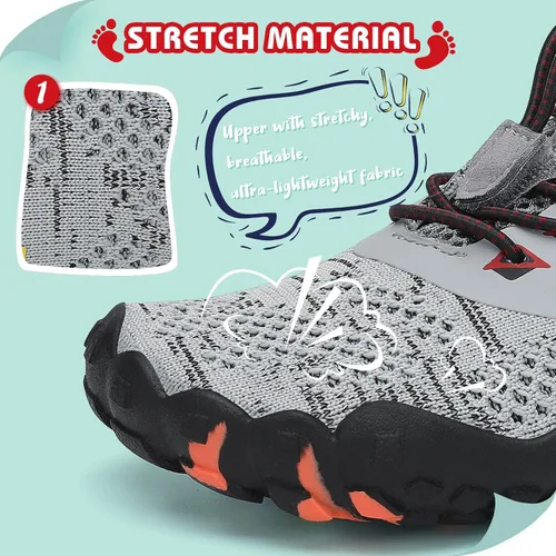 Miniatura 2 de SAGUARO Zapatos de agua minimalistas para niños y niñas, zapatos descalzos, ligeros, para senderismo, atléticos, al aire libre, secado rápido