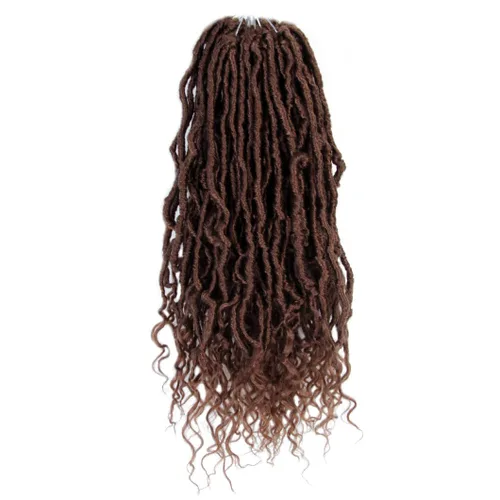 Miniatura 18 de BOHOBABE Rastas Falsas de Cabello de Ganchillo de 30 Pulgadas, Rastas Suaves Boho de Ganchillo con Puntas Rizadas, Rastas Largas de Diosa Bohemia