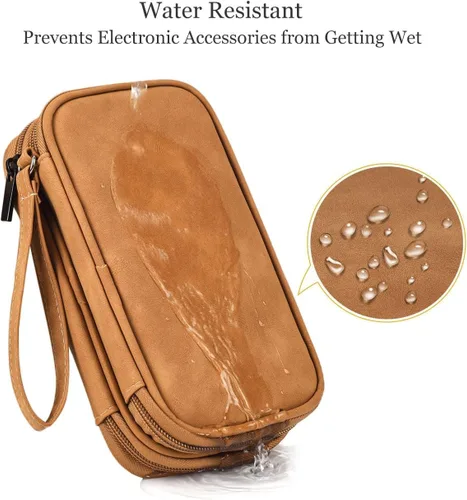 Miniatura 4 de Organizador electrónico para cable de viaje, bolsa organizadora electrónica, funda organizadora de accesorios electrónicos impermeable para banco
