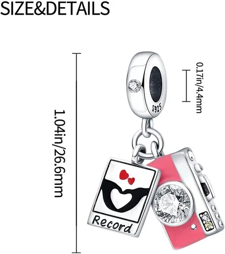 Miniatura 114 de KUNSIR Los abalorios se adaptan a pulseras Pandora para mujer, plata de ley 925, cuentas colgantes de joyería para niñas, dijes de feliz cumpleaños
