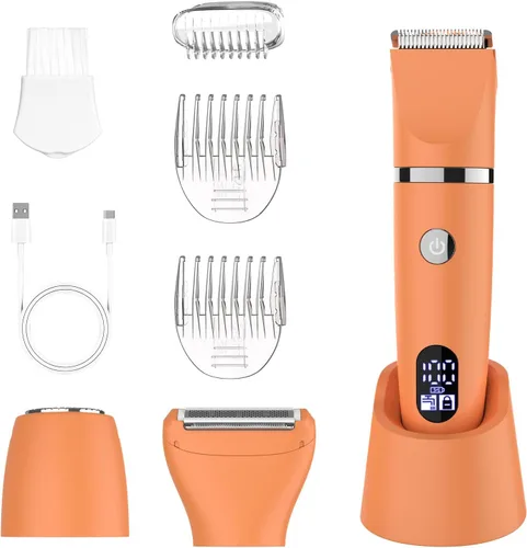 Miniatura 9 de Maquinilla de afeitar eléctrica 3 en 1 IPX7, impermeable, para uso húmedo y seco, sin dolor, recortadora personal para damas, cara, cuerpo, piernas