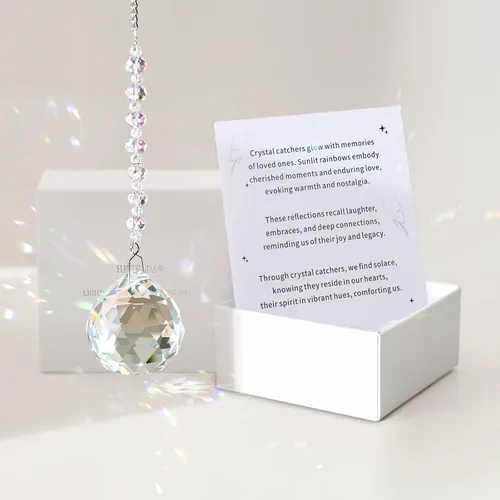 Miniatura 18 de Regalos conmemorativos para la pérdida de papá, atrapasoles de cristal en la memoria, regalos de condolencia por pérdida de papá y padre, regalos
