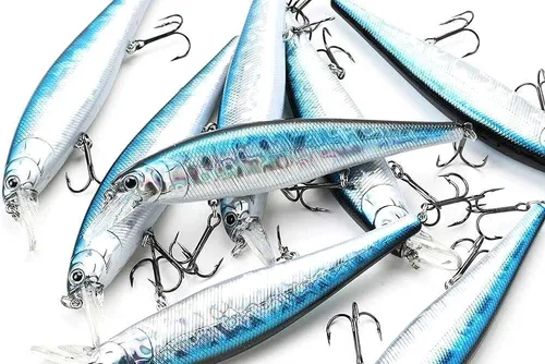 Miniatura 2 de LUCKY CRAFT Pointer 128SP, Señuelo de Pesca de Lubina de Lago de Agua Dulce, Jerkbait, Suspendido, Aparejos de Pesca, Accesorios de Pesca, Equipo