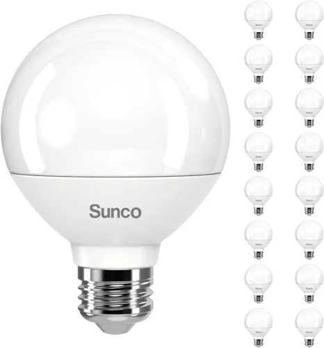 Miniatura 10 de Bombillas LED Sunco G25, luces de tocador de globo para baño de alto rendimiento, 1000 LM, 11 W (equivalente a 100 W), blanco cálido de 3000 K