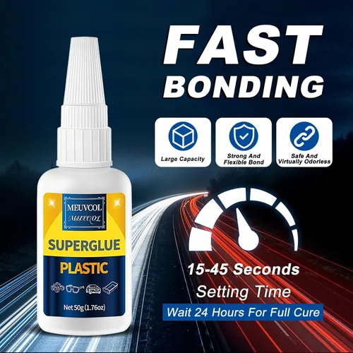 Miniatura 5 de Pegamento de plástico de 3.53 oz para modelo, reparación de impresión 3D, Legos y miniaturas, adhesivo de plástico resistente de ajuste rápido