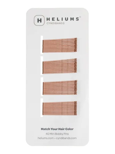 Miniatura 16 de Minihorquillas Heliums - Rubio Ceniza - Paquete de 40, horquillas pequeñas de 1.5 pulgadas para cabello fino y niños