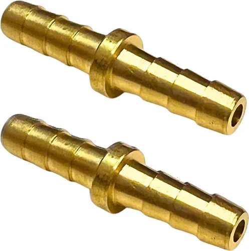 Miniatura 10 de 2 unids latón manguera de latón empalmador empalmador de 1 pulgada manguera de púas Unión Euqal acoplador de púas redondo adaptador de unión por CX