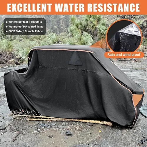 Miniatura 2 de Funda UTV, lado a lado, impermeable, resistente al aire libre, material Oxford 600D, compatible con Can Am Defender Polaris RZR Ranger Ctmoto Cforce