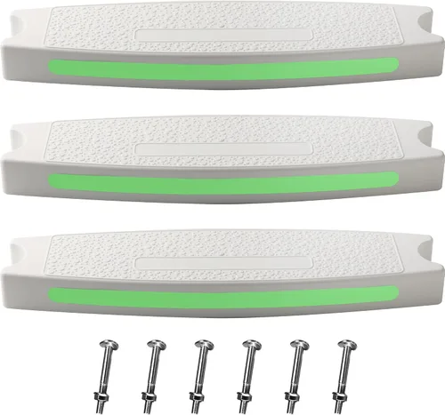 Miniatura 8 de TonGass Escalera universal para piscina de 18 pulgadas (paquete de 3) de repuesto con pernos de acero inoxidable compatible con piscinas enterradas