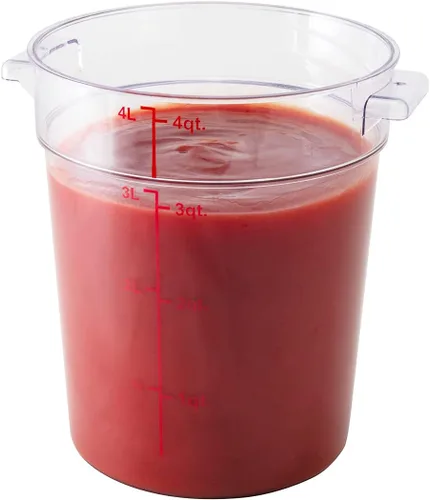 Miniatura 14 de Restaurantware Met Lux - Contenedores de almacenamiento de alimentos de 18 cuartos de galón, 10 recipientes redondos de almacenamiento comercial