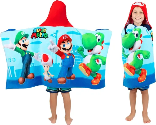 Miniatura 36 de Sonic The Hedgehog, Anime, Toalla Envolvente con Capucha de Algodón Terry Suave para Baño/Piscina/Playa, 24 x 50 pulgadas, Por Franco Kids Multicolor