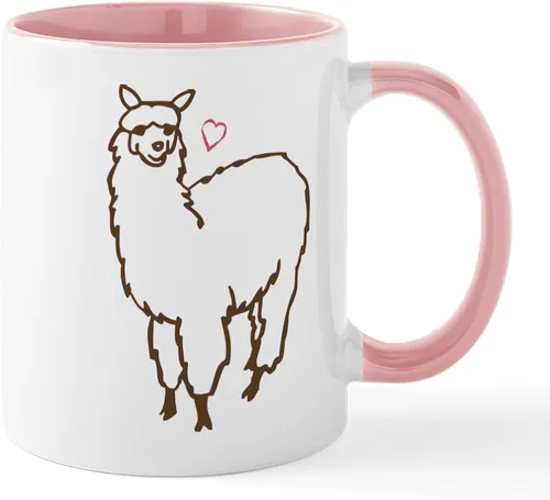 Miniatura 28 de CafePress A Is For Alpaca Taza de café de cerámica de 11 oz (11.0 fl oz)