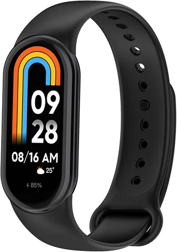 Miniatura 2 de Paquete de 6 correas de repuesto compatibles con Mi Band, 8 correas ajustables de silicona suave, correa de reloj inteligente para mujeres y hombres